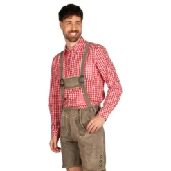 Oktoberfest Lederhosen Shorts Deluxe Beige