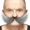 Opfinder moustache sort/hvid