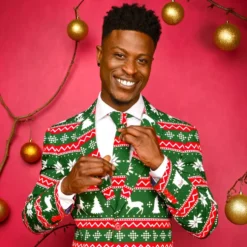 OppoSuits Festive Green Jakkesæt