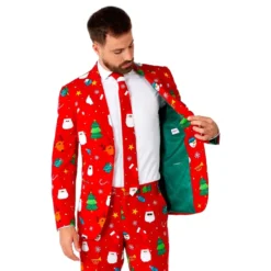 OppoSuits Festivity Red Jakkesæt
