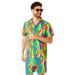 OppoSuits Loopy Lines Shorts jakkesæt