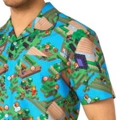 OppoSuits Minecraft Overworld Shorts Jakkesæt