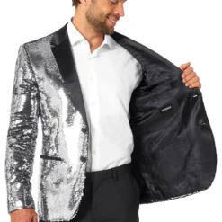 OppoSuits Paljettblazer Briliant Silver