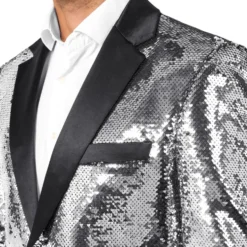 OppoSuits Paljettblazer Briliant Silver