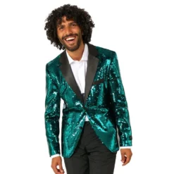 OppoSuits Paljettblazer Brilliant Grøn