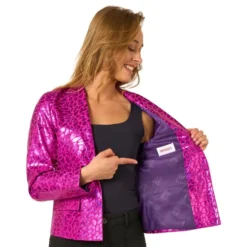 OppoSuits Peppy Pink Dame Blazer