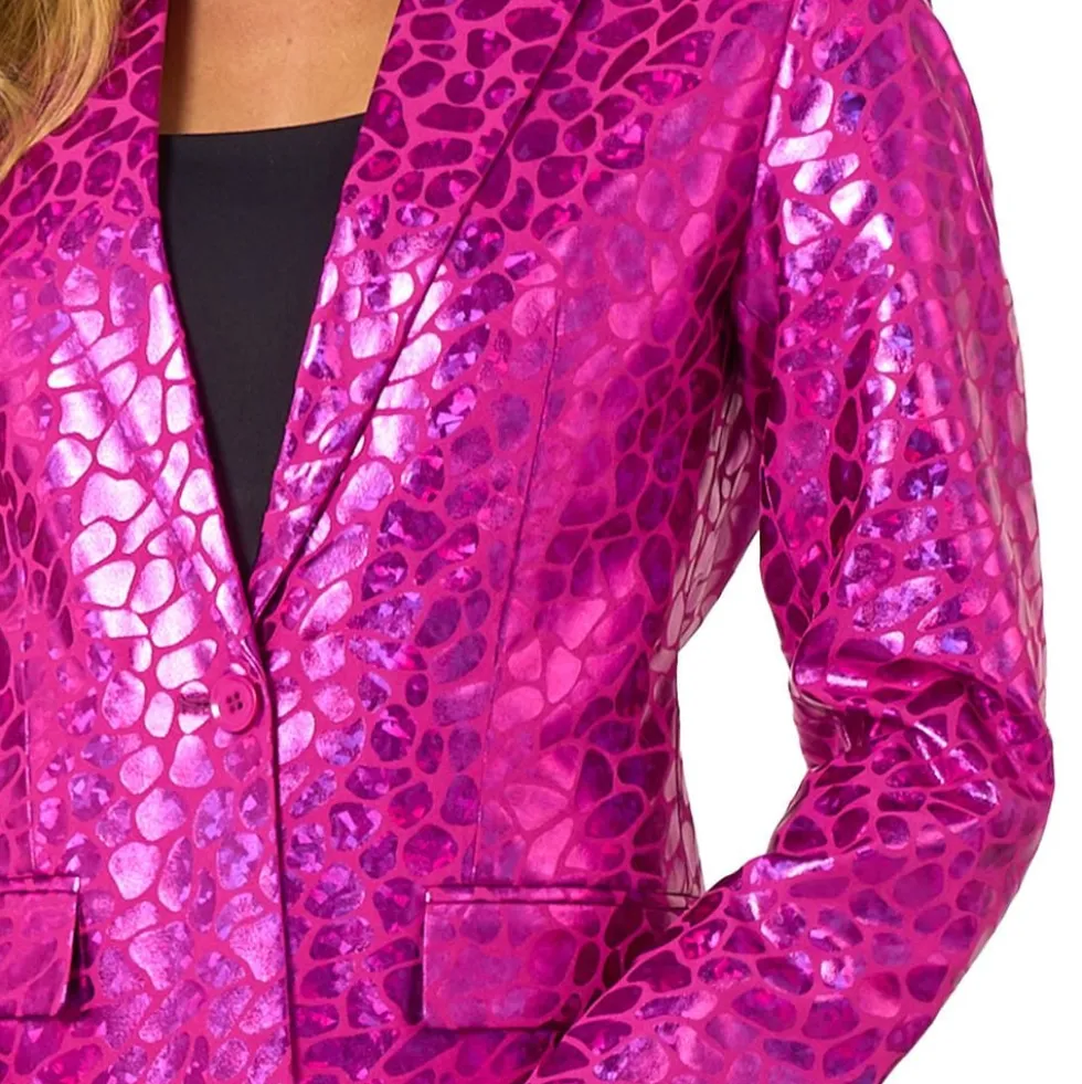 OppoSuits Peppy Pink Dame Blazer