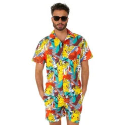 OppoSuits Pika Pikachu Shorts Jakkesæt