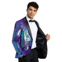 OppoSuits Sapphire Sequins Jakkesæt
