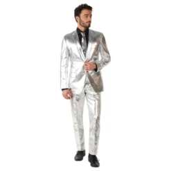 OppoSuits Shiny Jakkesæt Sølv