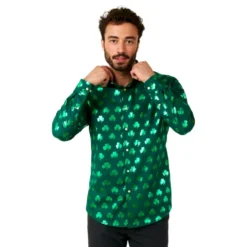 OppoSuits Shiny Shamrock Skjorte