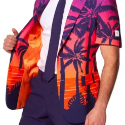 OppoSuits Suave Sunset Jakkesæt med Shorts