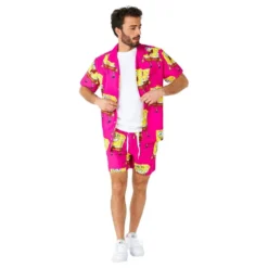 OppoSuits SvampeBob Firkant Lyserøde Shorts Jakkesæt