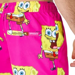 OppoSuits SvampeBob Firkant Lyserøde Shorts Jakkesæt