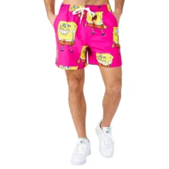 OppoSuits SvampeBob Firkant Lyserøde Shorts Jakkesæt