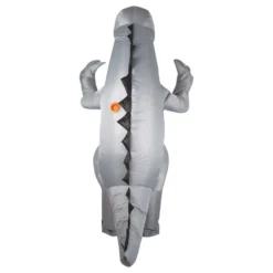 Oppustelig Dinosaur Grå Kostume