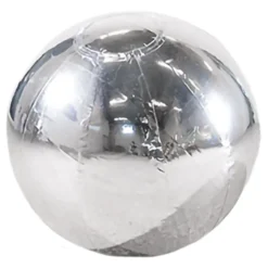 Oppustelig Spejlkugle Sølv