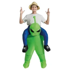 Oppusteligt Ridende Alien Kostume