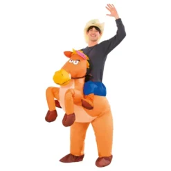 Oppusteligt Ridende Hest Kostume