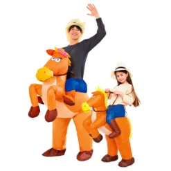 Oppusteligt Ridende Hest Kostume