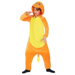 Orange Drage Børnekostume