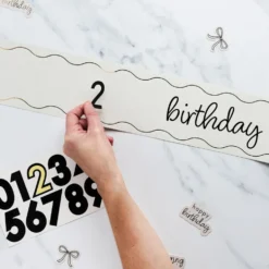 Ordensbånd Birthday Personlig Cremehvid Roset