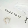 Ordensbånd Bride to Be Hvid/Sort