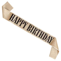 Ordensbånd Happy Birthday Guld