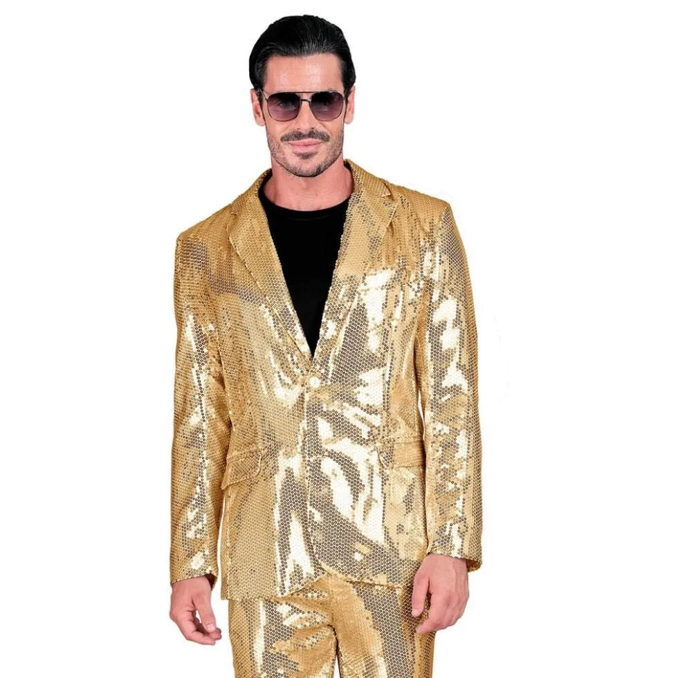 Pailletblazer Guld Herre