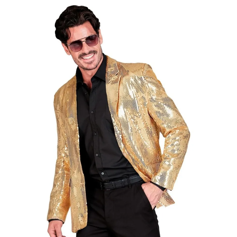 Pailletblazer Guld Herre
