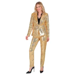 Pailletbukser Dame Guld
