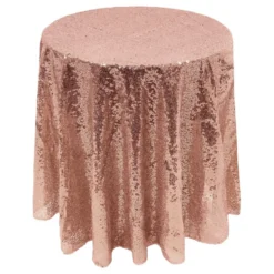 Pailletdug Rund Roséguld