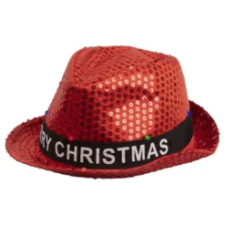 Paillethat LED Merry Christmas
