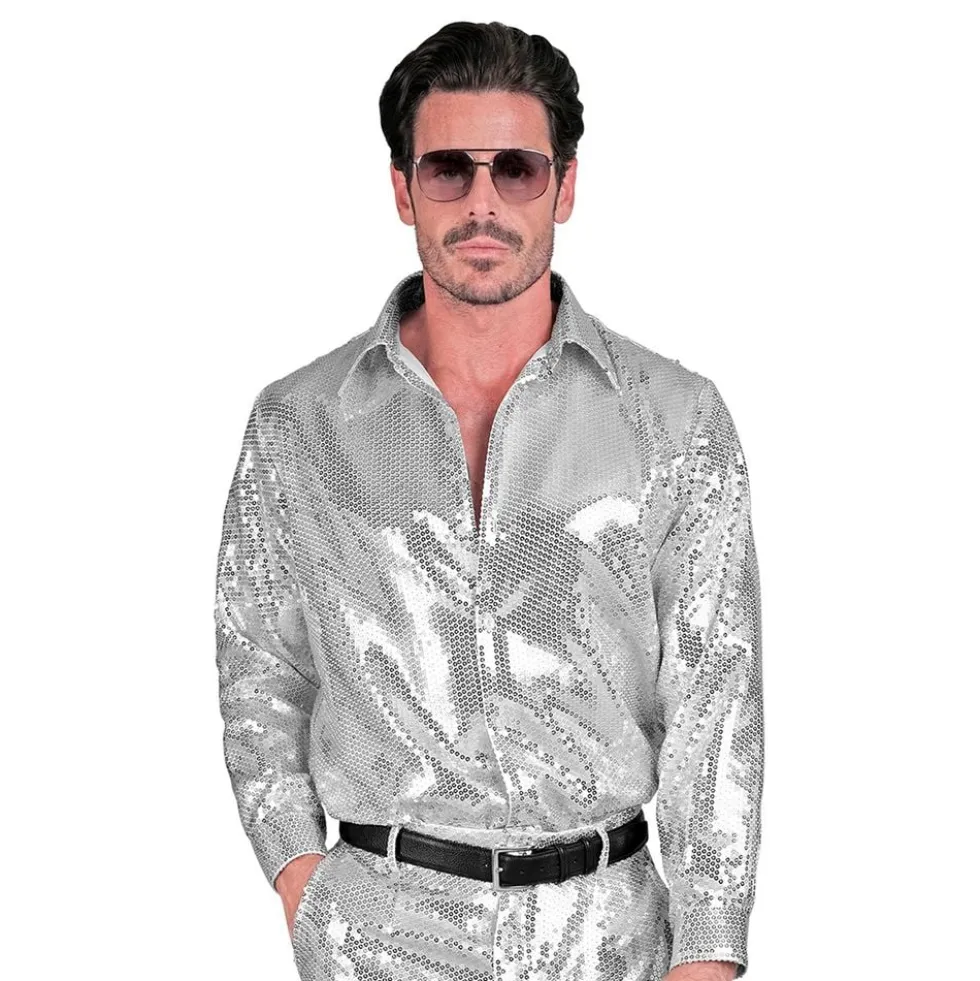 Pailletskjorte Mr. Silver