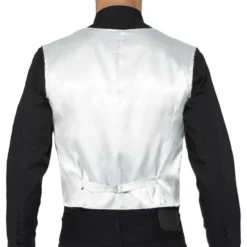 Pailletvest Sølv