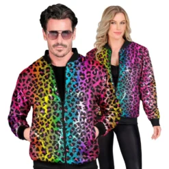 Palietjakke Rainbow Leopard