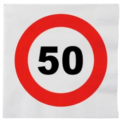 Papirservietter Trafikskilt 50