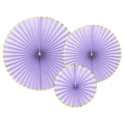 Papirvifter Lilla/Guld Pastel