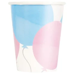 Papkrus Balloner Lyserød/Blå