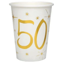 Papkrus 50 Guld/Hvid
