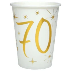Papkrus 70 Guld/Hvid