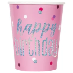 Papkrus Happy Birthday Lyserød Skimmer