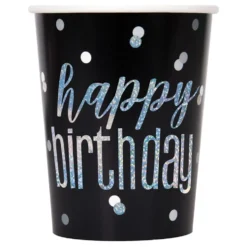 Papkrus Happy Birthday Sort Glimmer