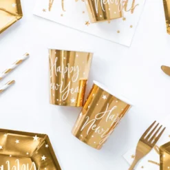 Papkrus Happy New Year Guld
