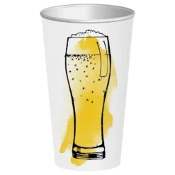 Papkrus med Ølglas