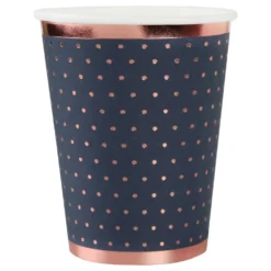 Papkrus Prikkede Navy/Rosaguld