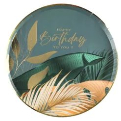 Paptallerkener Birthday Jungle Vert