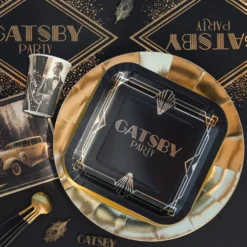 Paptallerkener Gatsby Noir