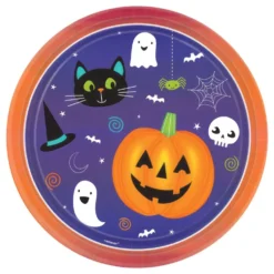 Paptallerkener Halloween Friends