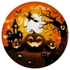 Paptallerkener Halloweengræskar